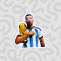 Kun Aguero con la copa