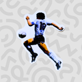 Maradona con pelota