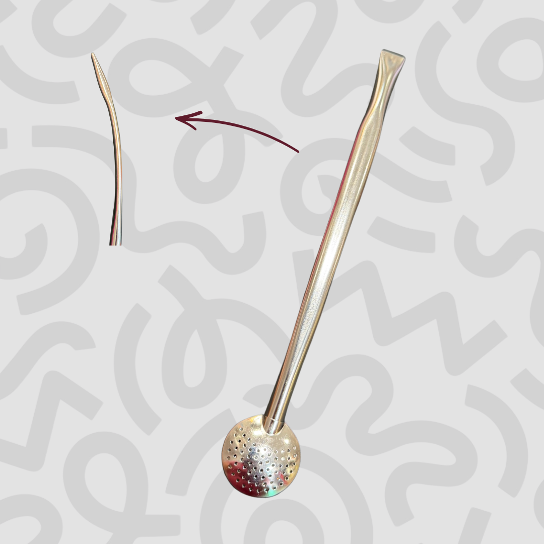 Bombilla Redonda Chata Curva